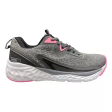 Zapatillas Deportivas Mujer Topper Effective Gris Rosa