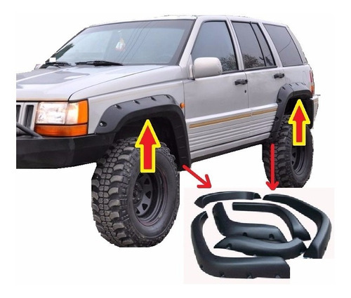 Extenciones Jeep Grand Cherokee Zj Accesorios Repuesto Buche Foto 2