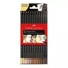  Lapices De Colores Faber Castell X12 Super Soft Tonos Piel