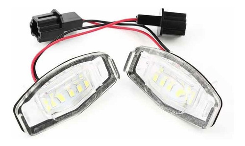 Set Luz Led Porta Placa Acura Tl Tsx Mdx Honda Civic Accord Foto 5