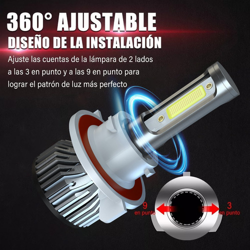 Kit De Focos Led Auto 9008 H13 Para Dodge Alta O Baja Canbus Foto 10