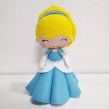 Boneca De Feltro Princesa Cinderela Cute 30 Cm