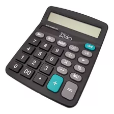 Calculadora De Escritorio Iko Shop 12 Dígitos Color Negro