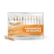 Prendedores De Roupa Em Madeira C/ 24 Unidades
