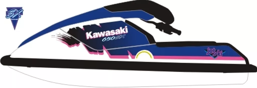 Adesivo Faixa Jet Ski Kawasaki Sx 650 91