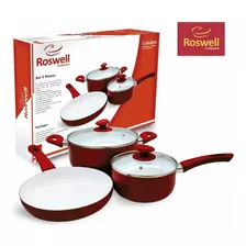 Set De Cocina 5 Piezas Roswell Ceramica Antiadherente 