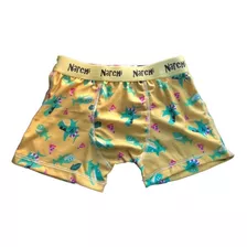 Narciso Boxer Niños Algodon Lycra Estampado Art Narchi Corto