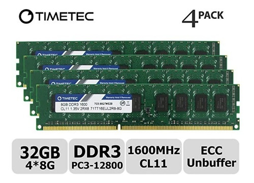 Memoria 8gb Ddr3-l  Ecc Udimm Lenovo Ts-140 03x3673 Hp Dell