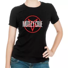 Novedoso Modelo Playera Dama Motley Crue Heavy Metal 