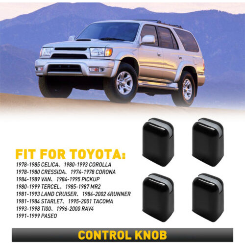4 Pcs Control Knobs Audio Radio Fits For 1980-1993 Toyot Oad Foto 10