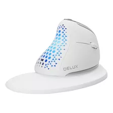 Delux Mouse Ergonomico Inalámbrico Con Pantalla Oled