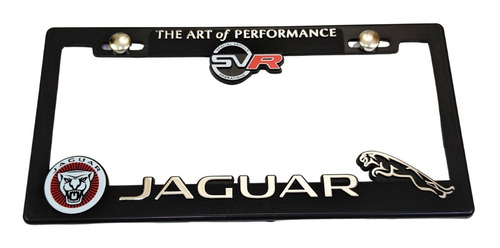 Porta Placas Jaguar Cubre Pijas Auto Kit Foto 2