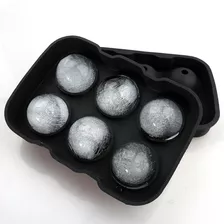 Forma Bandeja Silicone 6 Gelos Bola Esfera 4,5cm Drink