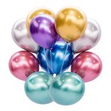 Balão Bexiga Metalizada - Várias Cores  - N°9 -  25 Unid.