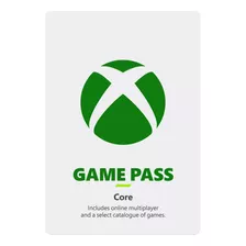 Gift Card Xbox Game Pass Core 12 Meses Cartão Brasil Br 