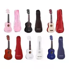 Ukelele Soprano Hoffmann Ku Varios Colores Con Funda.