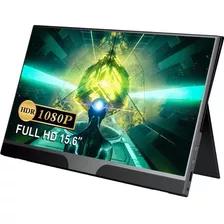 Monitor Portátil 15.6 Full Hd 1080 Ips Hdmi Usb-c Ultra Fino Cor Preto