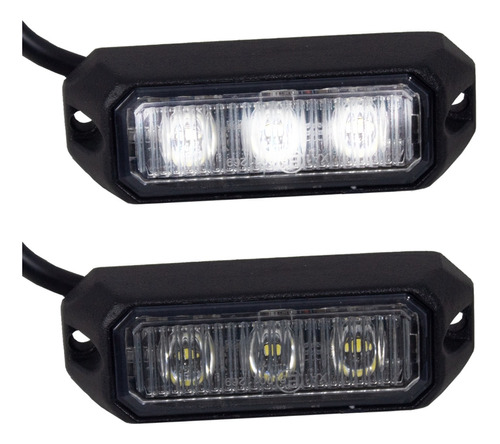 Par Estrobo Interceptor Arz 3 Leds 9w Rzr Atv Utv Jeep Moto Foto 3