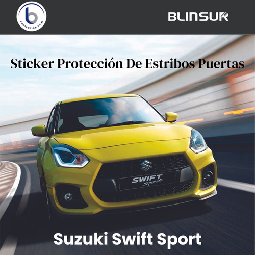 Sticker Proteccin De Estribos Puertas Suzuki Swift Sport Foto 2
