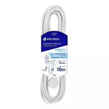 Extensión Eléctrica Doméstica, 10 M, Blanca, Volteck, 48036