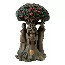 Escultura Wicca Hecate Triple Diosa Celta Árbol De La Vida