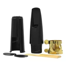 Boquilha Sax Alto Kit Completo Com Palheta Protetor Boquilha