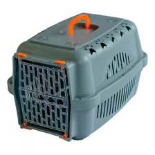 Caixa Transporte N1 Pet Cães/gatos Porta De Plástico E Alça