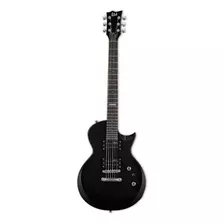 Guitarra Eléctrica Ltd Ec Series Ec-10 De Tilo Black Negro Con Diapasón De Engineered Hardwood