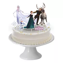 Topo De Bolo Personalizado Topper Frozen