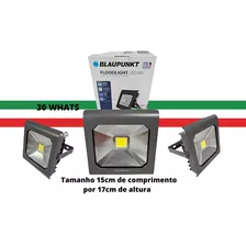 Refletor Blaupunkt Floodlight Led 30 Whats 6000k Ip 65 7 Cor Da Carcaça Cinza Cor Da Luz Branco-frio Bi-volt