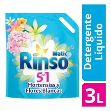 Rinso Detergente Líquido Hortensias Y Flores Blancas Dp 3lt