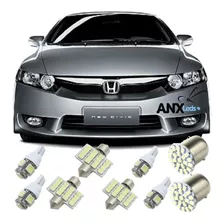 Kit Led Honda New Civic Placa Farolete Re Teto