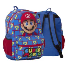 Mochila Escolar Menino Super Mario Costas Passeio Tam G