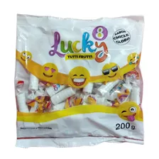 Pastilla Lucky 8 Blanca X 200g - Cotillón Waf