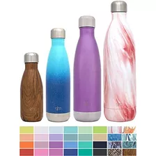 Botellas De Agua Simples Modernas De 34 Oz - Pared Doble Con