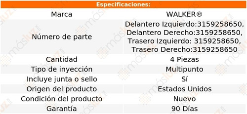 Kit 4 Inyectores De Combustible Jetta 2.0l 4 Cil 04/05 Foto 2