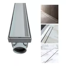 Ralo Linear 7x100 Cinza Porcelanato Oculto Invisível Sifonad