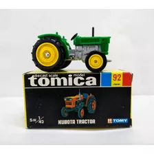 Tomica Tractor Kubota N°92 Made In Japan Verde