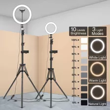 Aro De Luz 26 Cm + Tripode Profesional 2.10 Metros De Altura