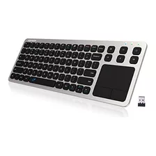 Teclado Arteck 2.4g Wireless Touch Tv Con Easy Media Control