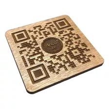 40pzs Portavasos Con Código Qr Personalizado Para Menú 