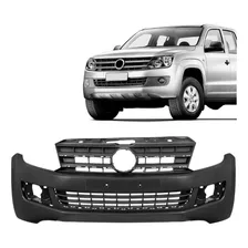 Parachoque Dianteiro Amarok 2010 A 2016 Com Furo Preto Liso