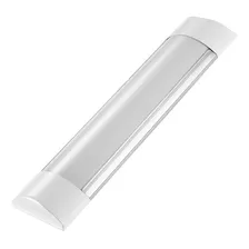 Luminária Tubular Sobrepor Led Slim 10w Branco Quente 30cm