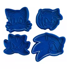 Kit Cortantes Repostería Galletitas Sonic Knuckles Tails