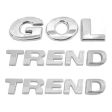 Kit Emblemas Gol Com 02 Trend Para Gol G5 + Brinde
