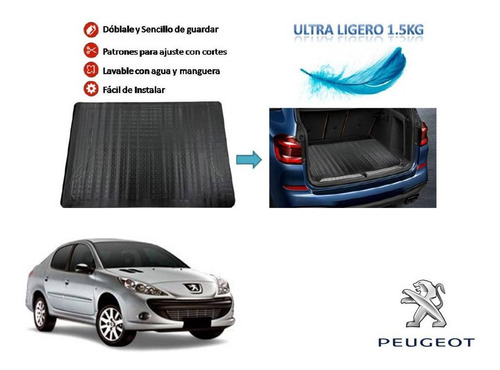 Tapete Cajuela Universal Ligero Peugeot 207 Sedan 08 A 14 Foto 2