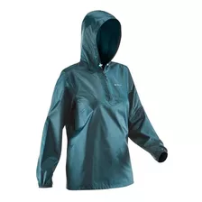 Chamarra Con Gorro 100% Impermeable Compacta Ligera Montaña Senderismo Ciudad Bici Moto Dama Caballero Nh100 Raincut