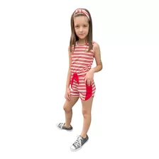 Macacão Macaquinho Infantil Mini Diva Blogueirinha Verão