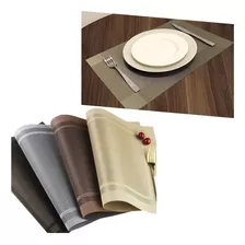 Kit 4 Peças Jogo Americano De Mesa Jantar Sala Restaurantes