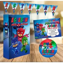 Combos De Cumpleaños Personalizado P/20 Niños Heroes Pijama